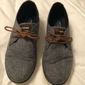 skechers mens deck shoes